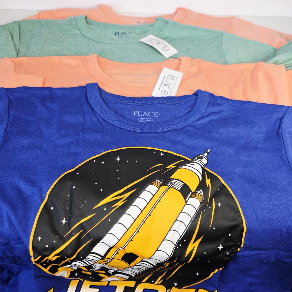 The Children's Place NEW Graphic Tee Bundle Boys 10 12 Large NWT